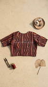 ParuthiMaroon Stripes Blouse