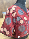ParuthiMaroon Abstract Blouse