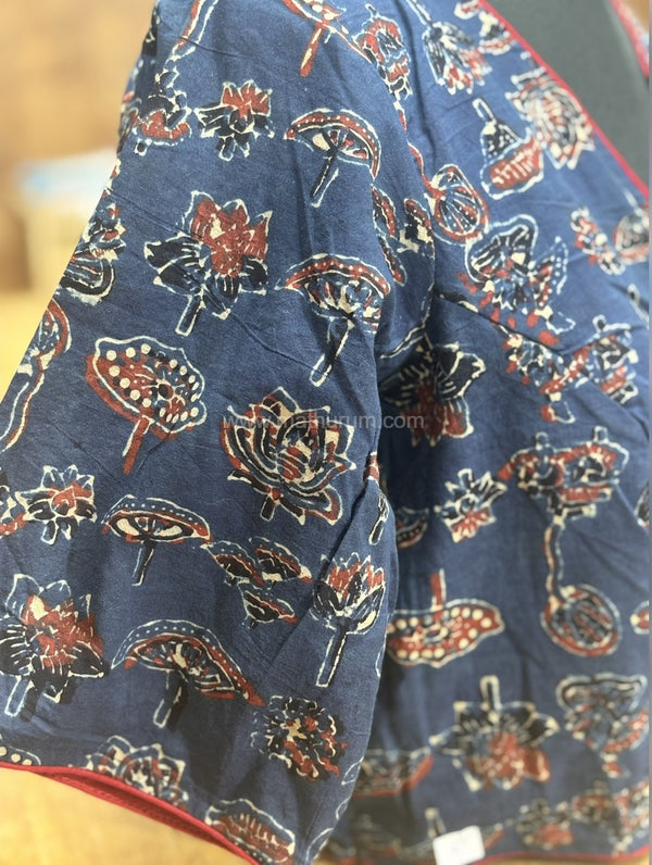 Paruthi Indigo Floral Blouse