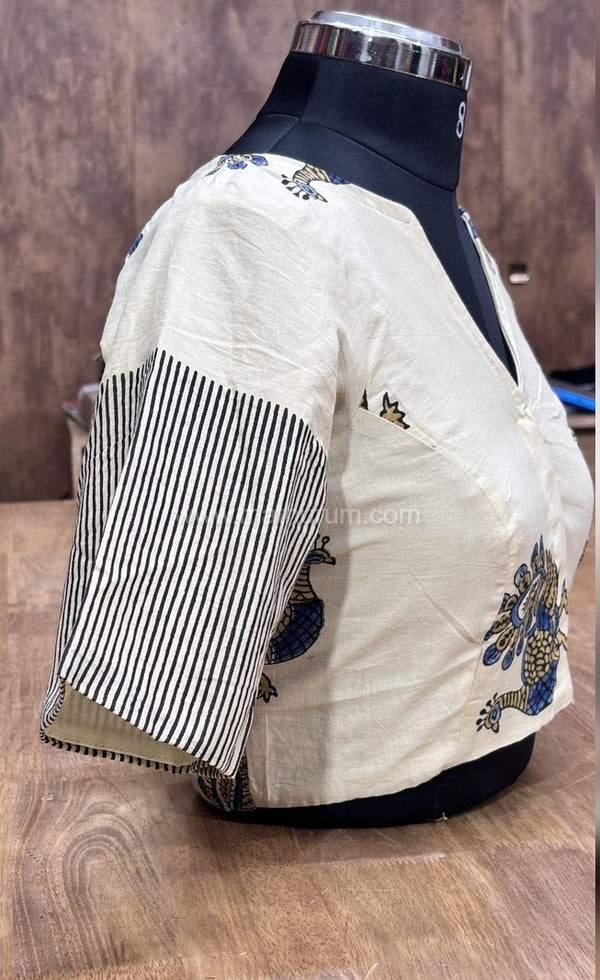 The Thari Edit- Off-White Blouse