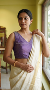 Tanira- Violet Blouse (Attachable Sleeves)
