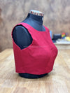 Tiara - Maroon Blouse (Attachable Sleeves)