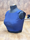 Tiara - Navy Blue Blouse (Attachable Sleeves)