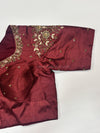 Handwork- Maroon Blouse Pattern 2