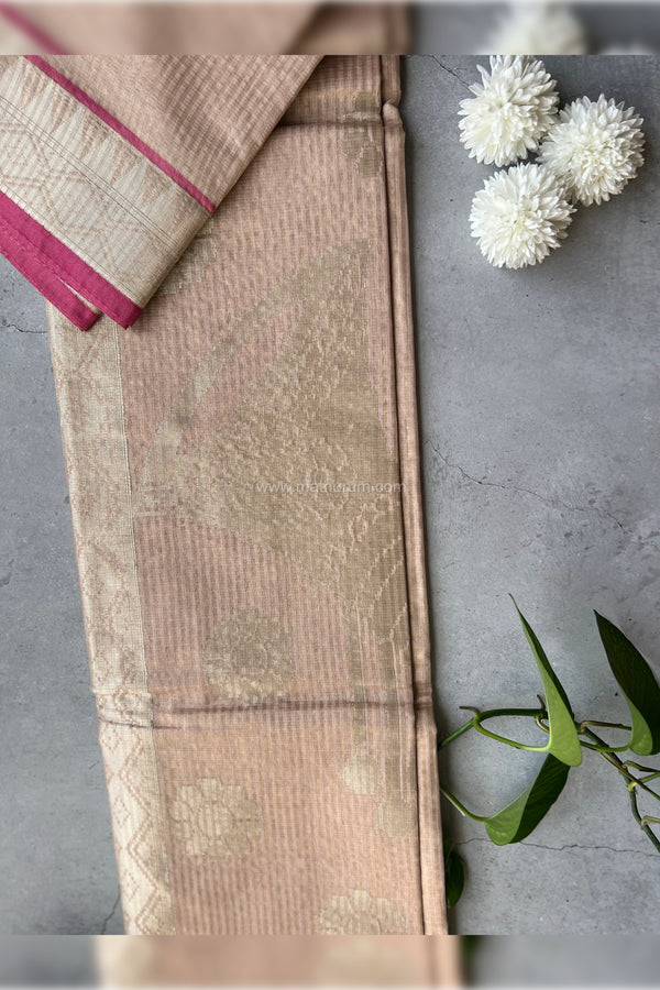 Thamarai - Tissue Silk Saree (Pastel Pink)
