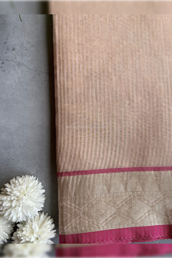 Thamarai - Tissue Silk Saree (Pastel Pink)