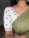 Roja - Off-White Embroidery Blouse