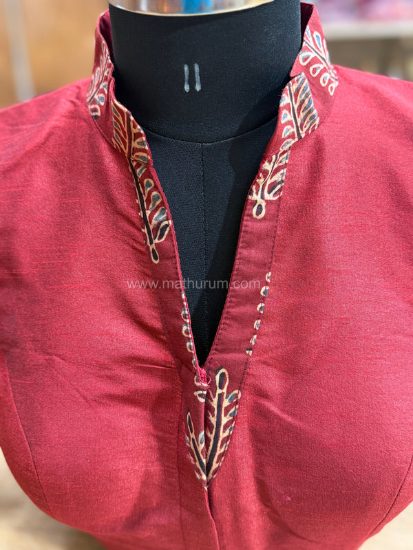 Tara - Maroon Blouse