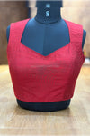 Riya - Maroon Sleeveless Blouse