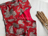 Daily Flex- Maroon Elephant Strechable Blouse