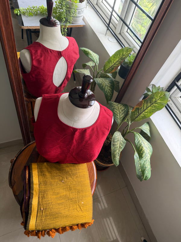 Thendral (Cotton saree) - Mustard