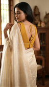 Knotty- Mustard Blouse (Attachable Sleeves)