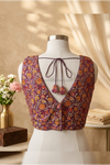 Madhuri - Wine Blouse (Attachable Sleeves)