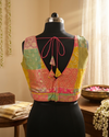Meenakari- Multicolour Pastel Blouse (Attachable Sleeves)