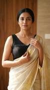 Knotty- Black Blouse (Attachable Sleeves)