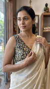 Hemanika- Black Blouse (Attachable Sleeves)