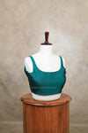 Nayan Plain- Bottle Green Blouse