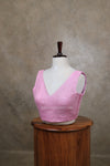 Arya- Pink Blouse (Attachable Sleeves)