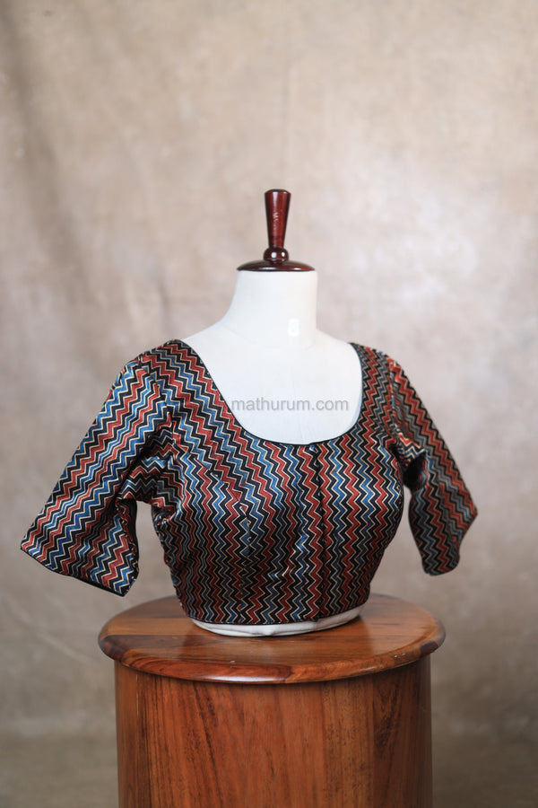 Leher- Black Blouse
