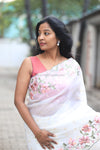Pearl- Off White Embroidery Saree