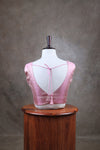 Abinaya- Baby Pink Blouse (Attachable Sleeves)