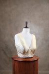 Kundhavai - White Blouse (Attachable Sleeves)