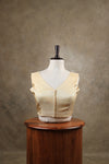 Taal- Light Gold Blouse (Attachable Sleeves)