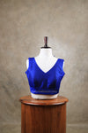 Rangeela- Royal Blue Blouse (Attachable Sleeves)