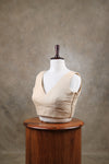 Arya- Beige Blouse (Attachable Sleeves)