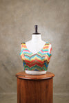 Varna- Multicolour Blouse (Attachable Sleeves)
