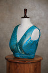 Kundhavai - Rama Blue Blouse (Attachable Sleeves)