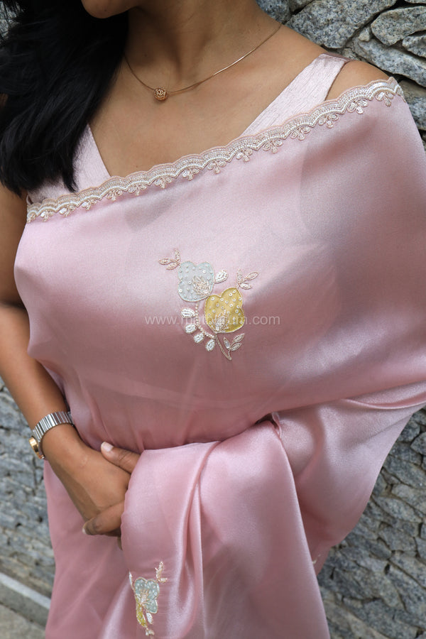 VIDA PASTEL PINK - DESIGNER SAREE