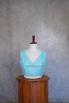 Arya- Sky Blue Blouse (Attachable Sleeves)
