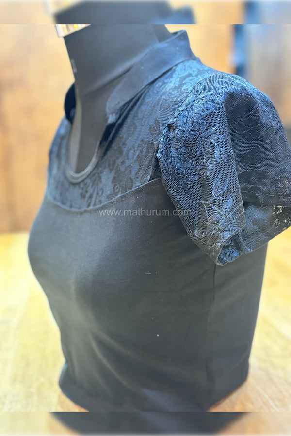 Kajal- Black Strechable Blouse