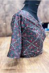 Bella - Navy Blue Stretchable Blouse