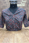 Bella - Navy Blue Stretchable Blouse
