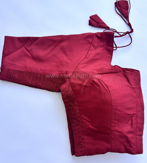 Riva- Maroon Strechable Blouse
