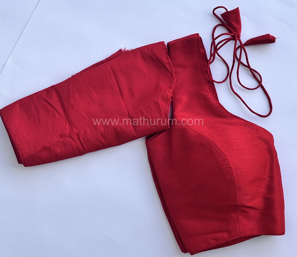 Rang- Red Blouse (Attachable Sleeves)