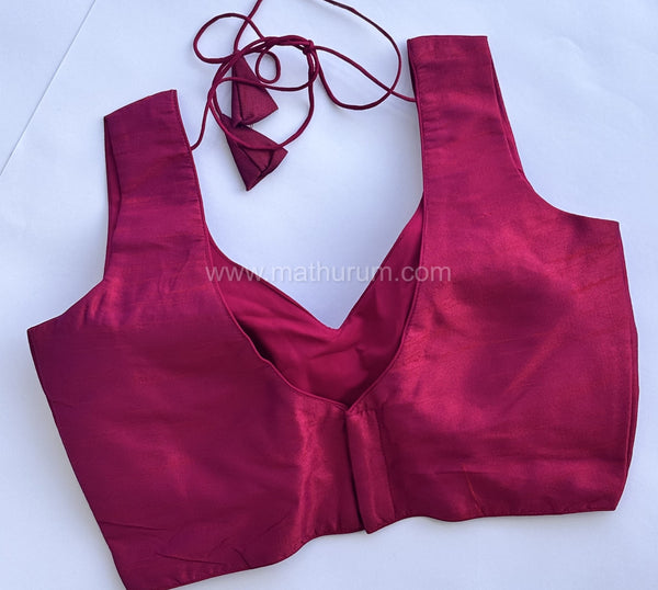 Rang- Fushia Blouse (Attachable Sleeves)