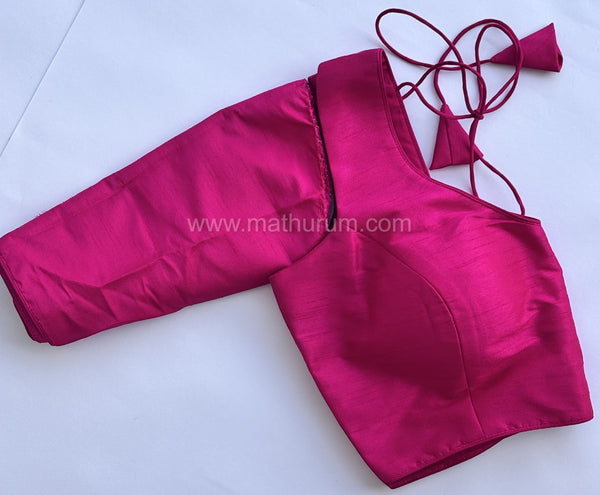 Rang- Pink Blouse (Attachable Sleeves)
