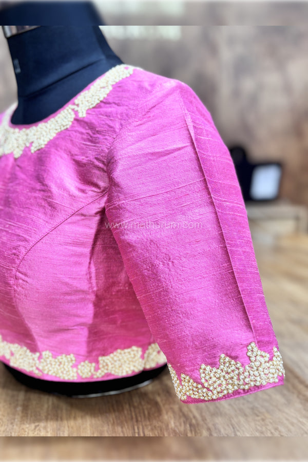 Havira - Pink Zardosi Blouse