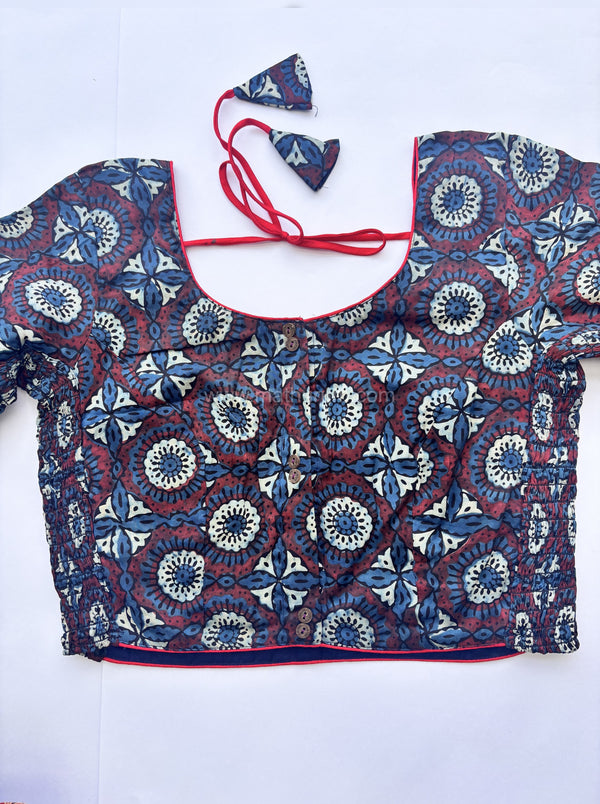 Ziva- Blue Strechable Blouse