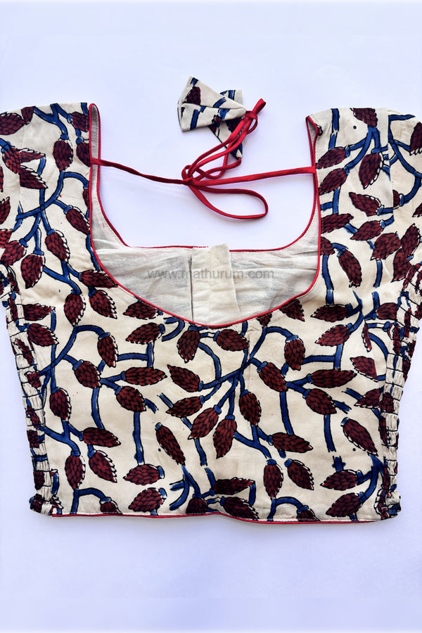 Ziva- Off-white Strechable Blouse