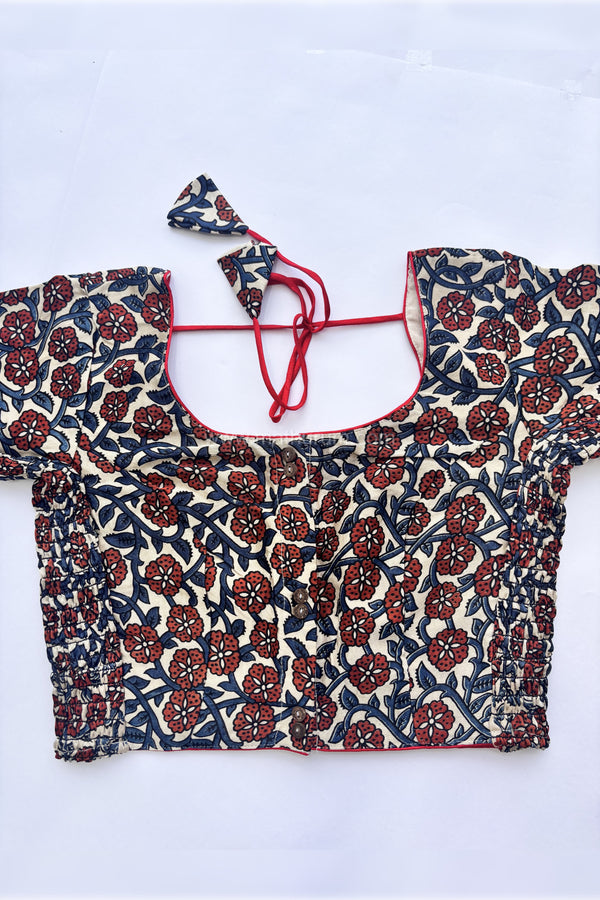 Ziva- Off-white Strechable Blouse
