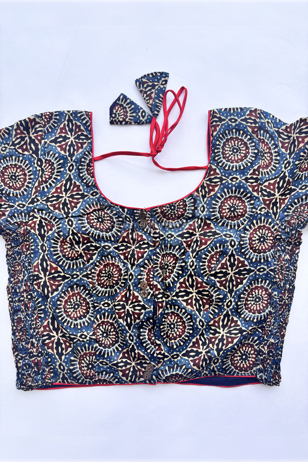 Ziva- Indigo Strechable Blouse