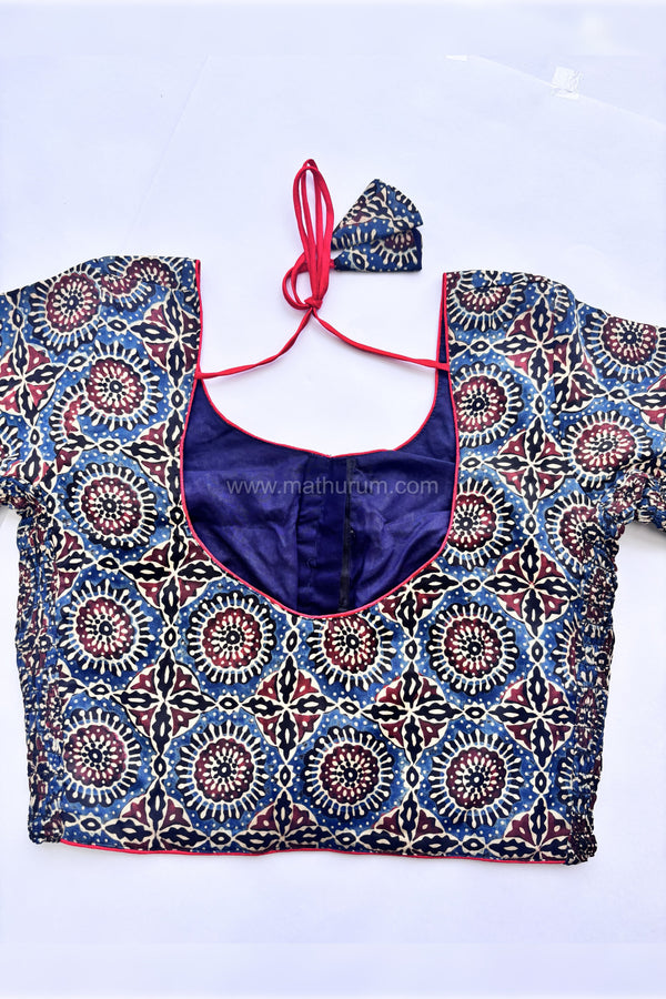 Ziva- Indigo Strechable Blouse