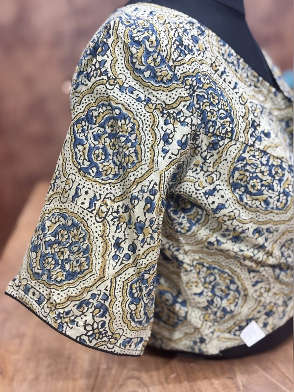 Paruthi Beige Big Floral Blouse