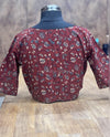 ParuthiMaroon Floral Blouse