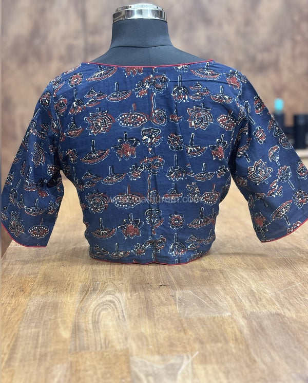 Paruthi Indigo Floral Blouse