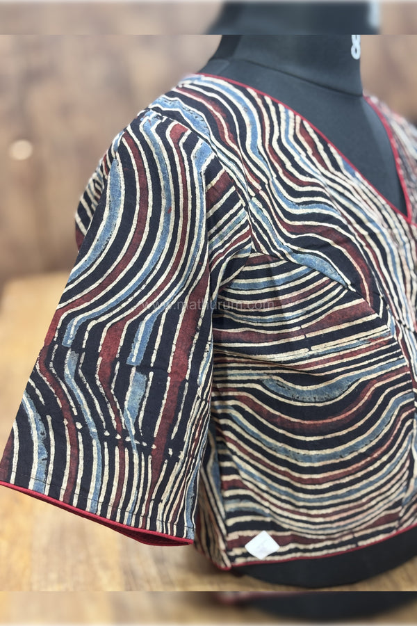 Paruthi Black Stripes Blouse
